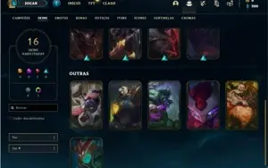Conta platina 4 com 48 Champs e 16 Skins + 20 Espolios