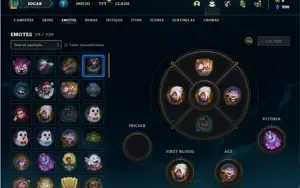 Conta platina 4 com 48 Champs e 16 Skins + 20 Espolios