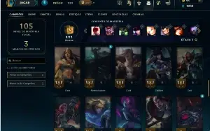 Unranked com 55 Champs e 25 Skins
