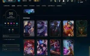 Unranked com 55 Champs e 25 Skins