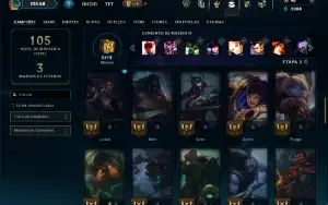 Unranked com 55 Champs e 25 Skins