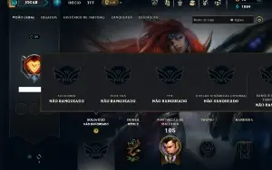 Unranked com 55 Champs e 25 Skins