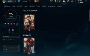 Unranked com 55 Champs e 25 Skins