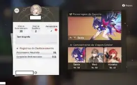 Seele + Welt + Himeko + 103 passes reais - Honkai Star Rail