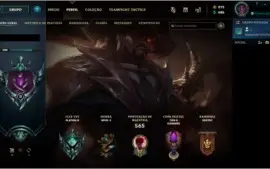 Conta de LoL lv 320 com 151 skins (2 ultimates, udyr e lux)