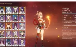 AR 55 - SHOGUN C2, YOIMIYA, YELAN, KLEE, MONA E DILUC