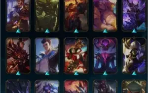 Conta com 164 skins, sendo 11 lendarias, as melhores