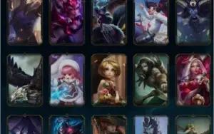 Conta com 164 skins, sendo 11 lendarias, as melhores