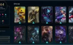 Conta com 164 skins, sendo 11 lendarias, as melhores