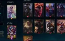 Conta com 164 skins, sendo 11 lendarias, as melhores