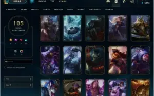 Conta LOL 105 Skins