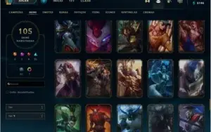 Conta LOL 105 Skins