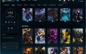 Conta LOL 105 Skins