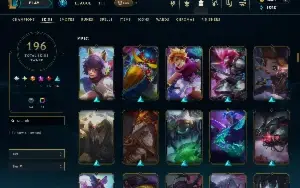 Conta Lol Lvl 415|196 Skins Com 1440 Rp 152K De Essencia