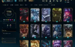 Conta Lol Lvl 415|196 Skins Com 1440 Rp 152K De Essencia