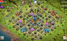 Clash Of Clans Cv 12, 90% Full, Com Skins E Level 140