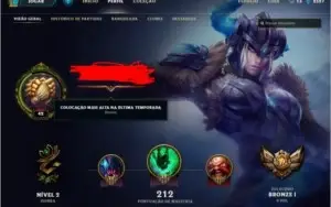 Conta League Of Legends Bronze 1 0pdl 40+champs varias skins