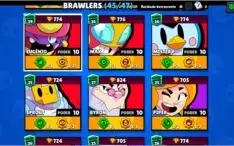 CONTA BRAWL STARS 45/47, MUITAS MOEDAS E 30+ SKINS