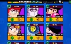 CONTA BRAWL STARS 45/47, MUITAS MOEDAS E 30+ SKINS