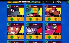 CONTA BRAWL STARS 45/47, MUITAS MOEDAS E 30+ SKINS