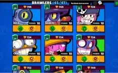 CONTA BRAWL STARS 45/47, MUITAS MOEDAS E 30+ SKINS