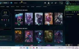 V > Conta 53 skins e 90 Champs tem Skin Yasuo