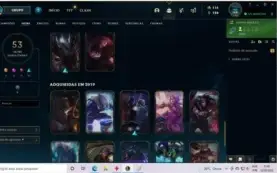 V > Conta 53 skins e 90 Champs tem Skin Yasuo
