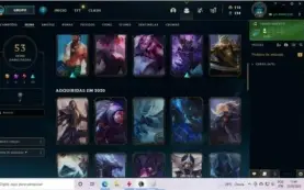 V > Conta 53 skins e 90 Champs tem Skin Yasuo