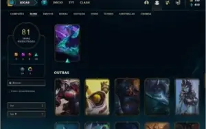 Conta ouro 2 com 122 champs e 81 skins ( MAIN JG )