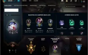 Conta ouro 2 com 122 champs e 81 skins ( MAIN JG )