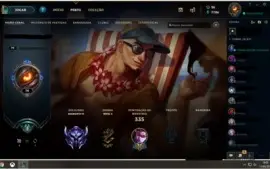 Conta LoL- SoloQ: Diamante IV - 133 campeões - 80 skins