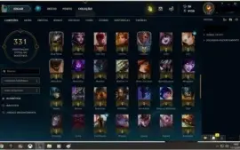 Conta LoL- SoloQ: Diamante IV - 133 campeões - 80 skins