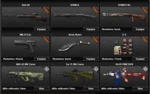 Conta pb 30% para capitao 1 itens para upar e varias armas .