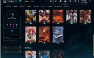 Bronze 2 com 27 Champs e 16 Skins + 13 Fragmentos