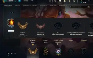 Bronze 2 com 27 Champs e 16 Skins + 13 Fragmentos