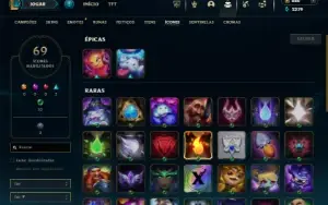 Bronze 2 com 27 Champs e 16 Skins + 13 Fragmentos