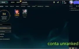 Contas Unrankeds LoL, faça sua Md10!