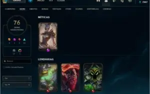 conta riven prestigio lol platina 4