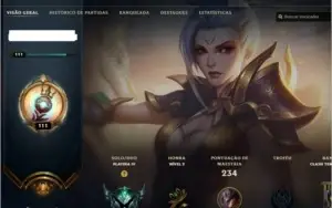 conta riven prestigio lol platina 4