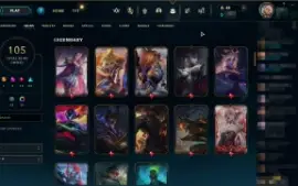 Conta LoL D3 c/ Lee Sin Escamas Celestias Divinas +100 skins