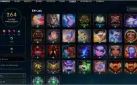 CONTA LEAGUE OF LEGENDS TODAS AS SKINS RARAS