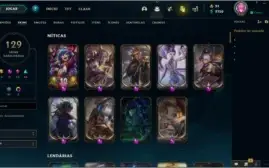 Conta 7 Skins Prestígio +  Vayne Ladra de Almas