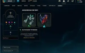 Conta Platina 4 com 87 Champs e 47 Skins