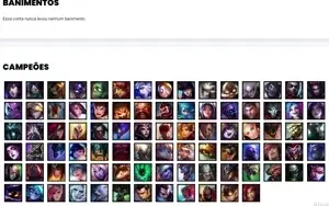 Conta Platina 4 com 87 Champs e 47 Skins