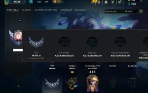 Unranked com 120 Champs e 213 Skins ( MAIN ADC )