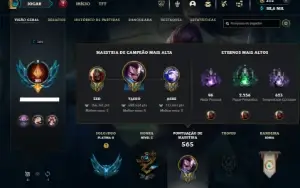 Platina 2 com TODOS os champs e 173 Skins + 1665 RP
