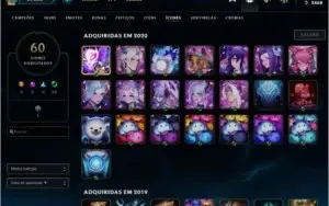 Conta Lol D4 Com 74 Champs e Passe Florescer