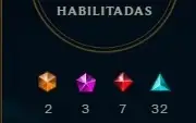 Conta lol com MMR de platina de centenas de skins
