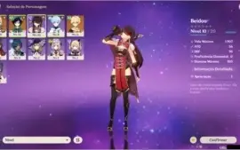 GENSHIN IMPACT CONTA INICIANTE VENTI 5* JEAN 5* BEIDOU 4*