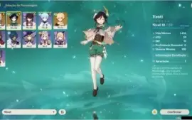 GENSHIN IMPACT CONTA INICIANTE VENTI 5* JEAN 5* BEIDOU 4*